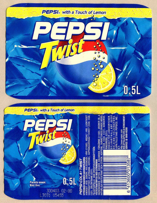 PEPSI Twist etiketti, 0.5 l
