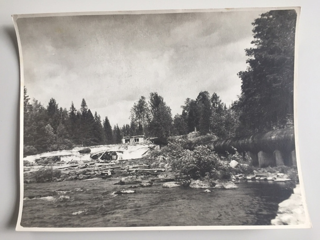 Suomussalmi Ämmänsaari Koski-voimalaitos, 1957