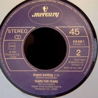TEARS FOR FEARS :: MOTHERS TALK :: VINYYLI 7" 1984 - pikkukuva 4