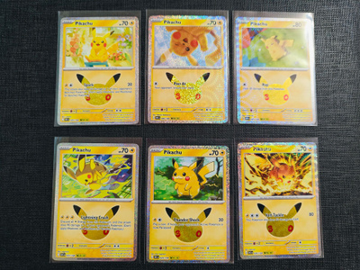 Pokemon 30th - Täysi Pikachu Sarja 30kpl