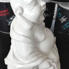 ILOINEN VALKOINEN BUDDHA KORISTE-ESINE - pikkukuva 4
