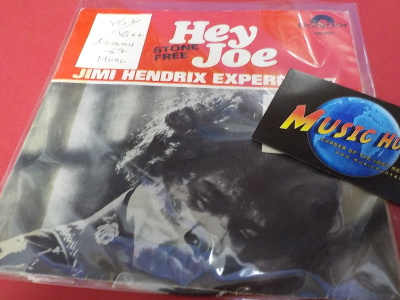 JIMI HENDRIX EXPERIENCE - HEY JOE VG+/VG++ 7'' SINGLE