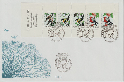 1991 AV16 Automaattivihkon merkkien FDC-kirje