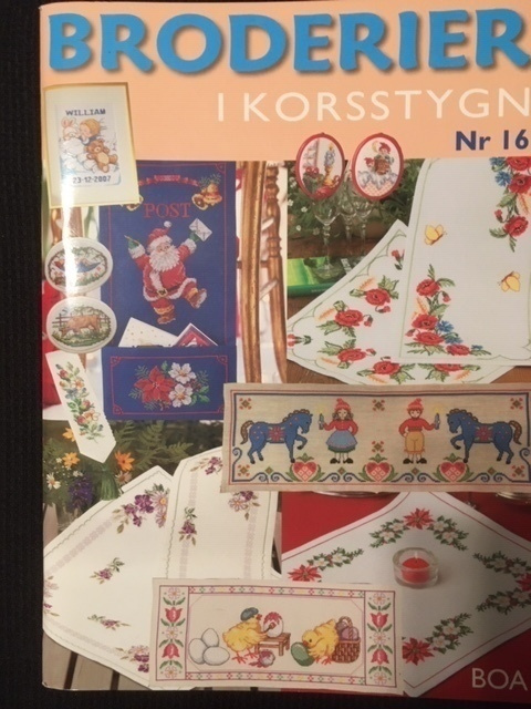 Ristipistomalleja Broderier i korsstygn 16