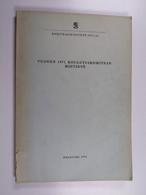 Vuoden 1971 koulutuskomitean mietintö