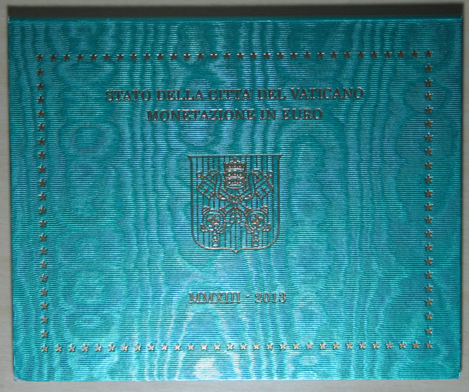 2013 VATIKAANI BU sarja sis. 1c-2euro