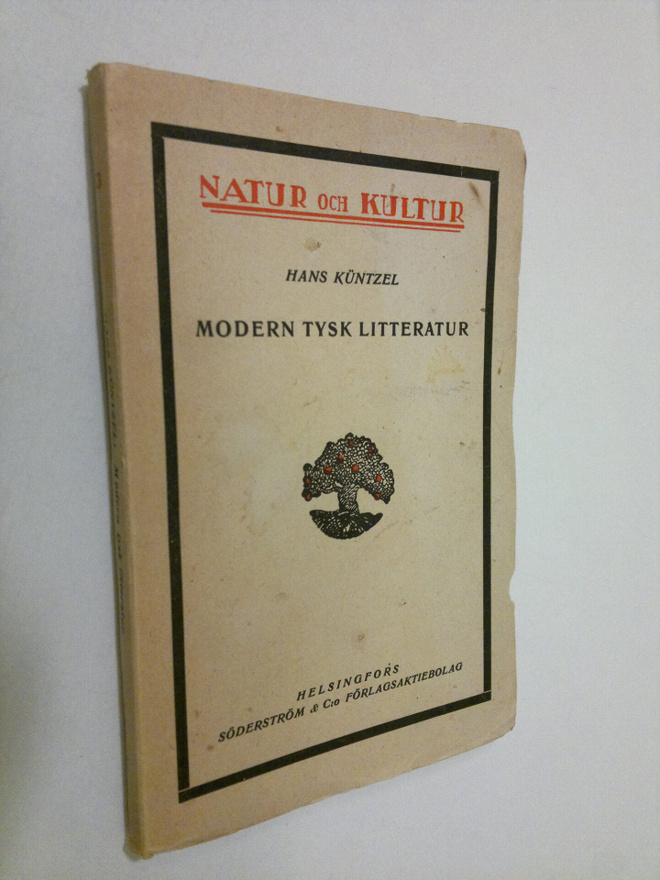 Hans Kuntzel : Modern tysk litteratur