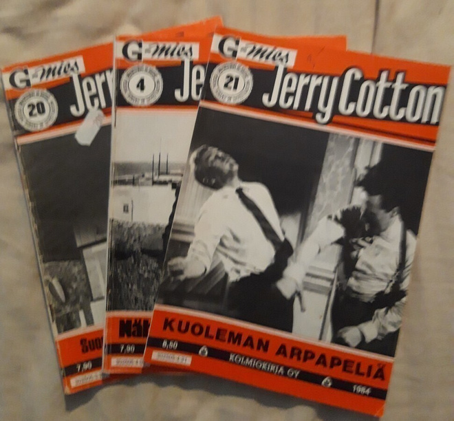 Jerry  Cotton 80-luku 3kpl