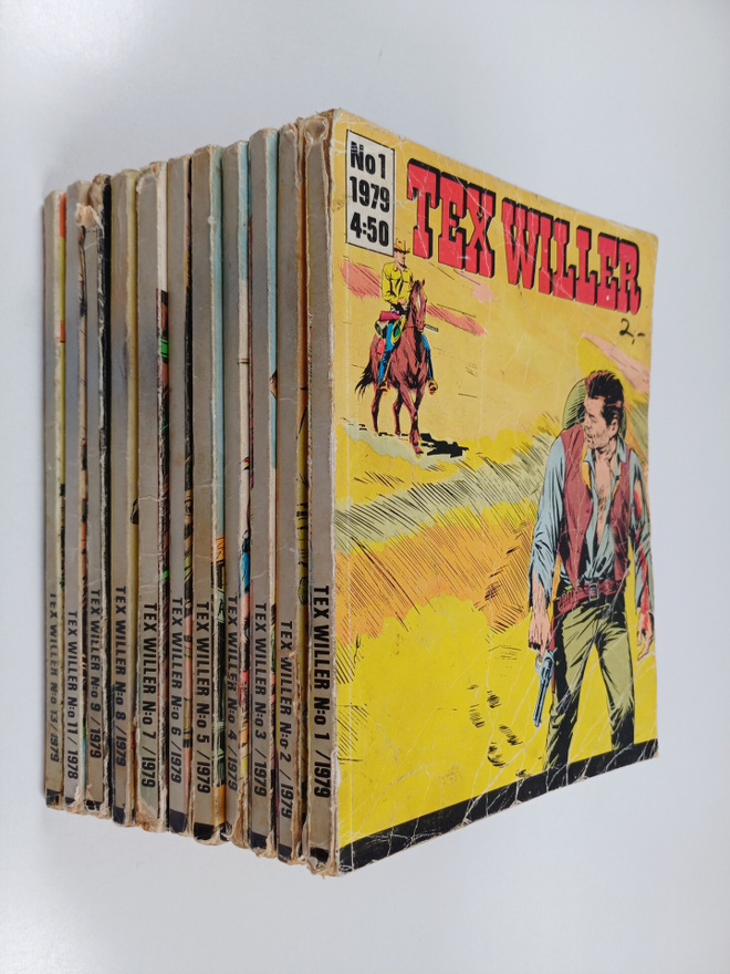 Tex Willer vuosikerta 1979 nrot 1-13 (puuttuu nrot 10 ja 12)