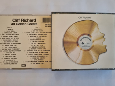 CLIFF RICHARD: 40 GOLDEN GREATS 2CD