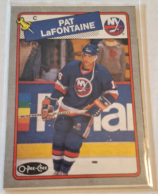 1988-89 OPC Box Bottom Card #C Pat LaFontaine