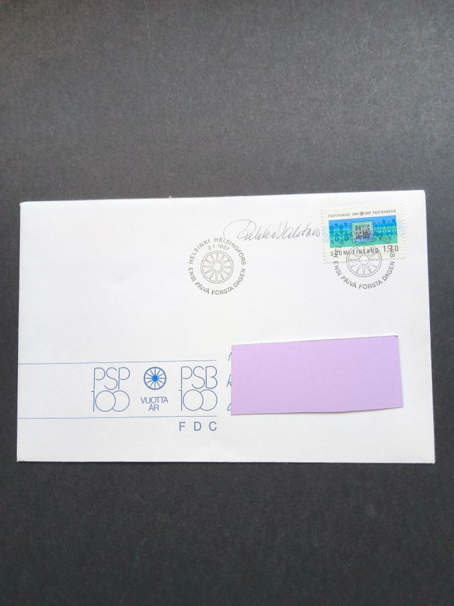 PSP 100-Vuotta , kulkenut sign.siistikuori,katso kuvat!