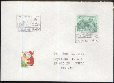 Viro Mi 244 FDC Suomeen