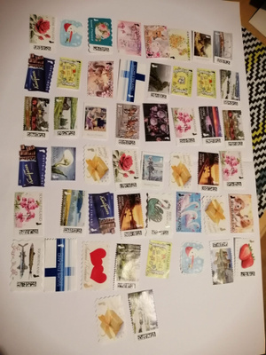 Ohileimattuja ikimerkkejä 50 kpl pestyjä
