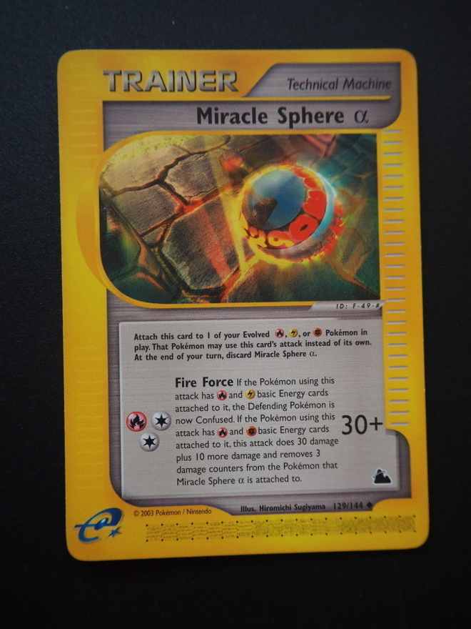 Pokemon kortti Miracle Sphere Alfa Skyridge Uncommon