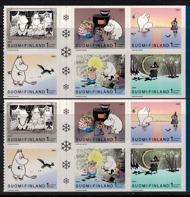 2003 Muumit - Takatalvi, 2 postituoretta vihkolehteä.