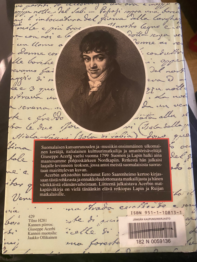 Retki Euroopan ääreen. Giuseppe Acerbi