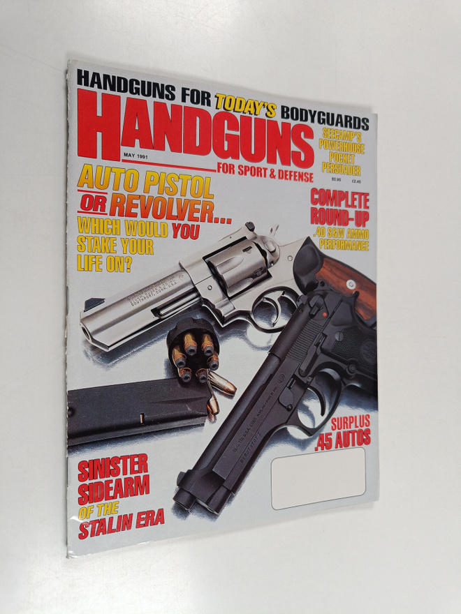 Handguns for sport & defence may 1991