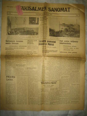Sanomalehti: Käkisalmen Sanomat 10.6.1939