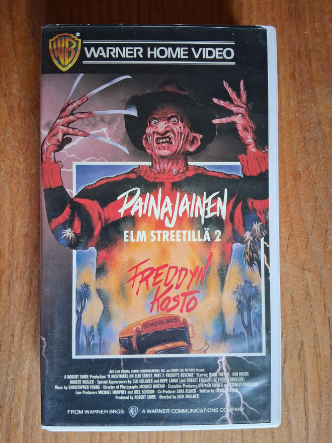Painajainen Elm Streetillä 2 (1986) VHS
