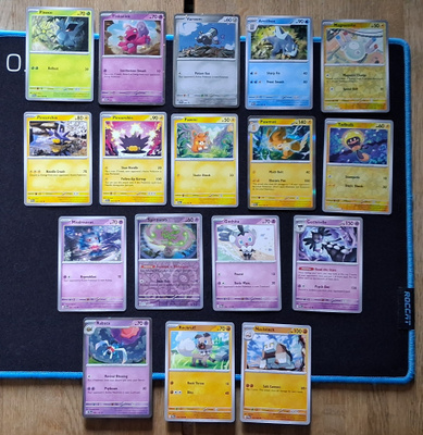 Pokemon kortit 17kpl (#26 Paldea Evolved)