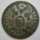 Itävalta Austria 3 kreuzer S 1800 - pikkukuva 2