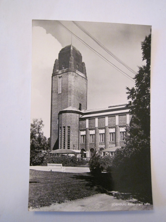 VANHA Postikortti Joensuu 1950-l Alkup.Mallikappale