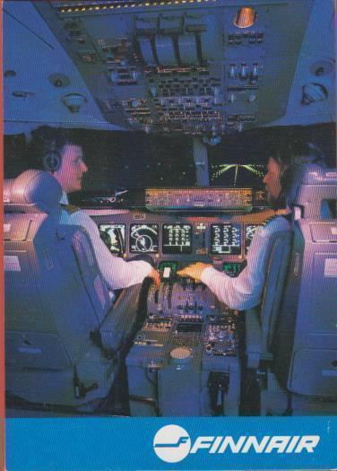 Lentokone MD11 Cockpit Finnair