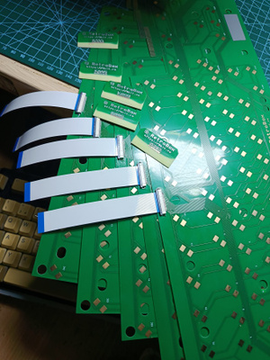 Amiga A500/1200 jäykkä näppäimistökalvo, kullatut kontaktit