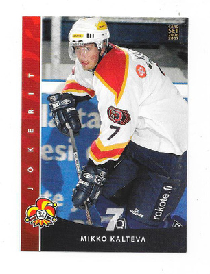 2006-07 CardSet #54 Mikko Kalteva  Jokerit