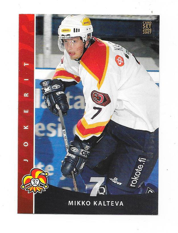 2006-07 CardSet #54 Mikko Kalteva  Jokerit