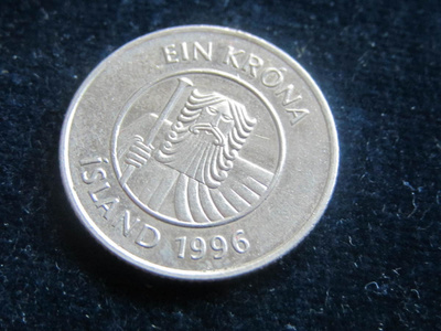 1 krona 1996 Islanti-Iceland