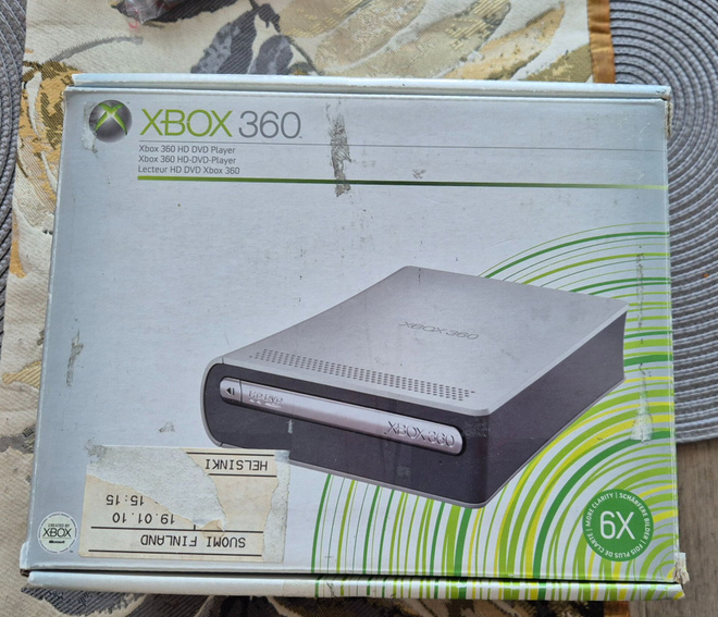 Xbox 360 hd dvd asema, johdot sekä kaukosäädin