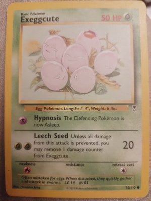 Exeggcute 75/110 Legendary Collection card