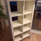 Ikea EXPEDIT 2x4 hyllykkö + korit + pyörät - pikkukuva 2