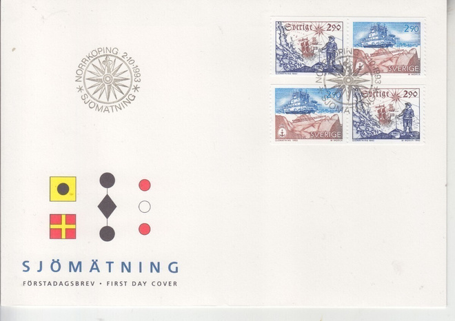 Ruotsi FDC 1993 merenkulku.