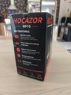 Uudet Hocazor HP10 AM/FM -radiokuulosuojaimet (AUX / näyttö