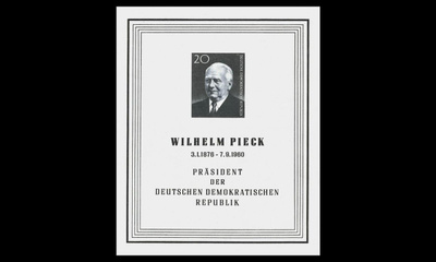 DDR 784BL16 ** Presidentti Wilhelm Pieck (1960)