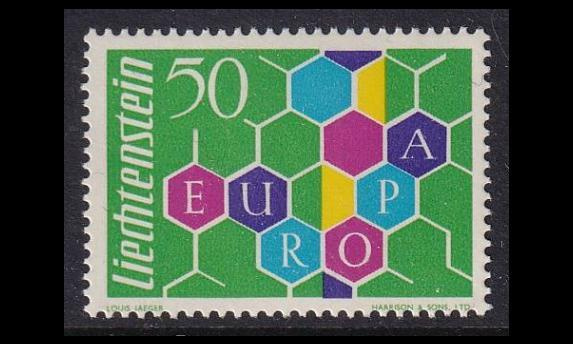 Liechtenstein 398 ** Europa (1960)