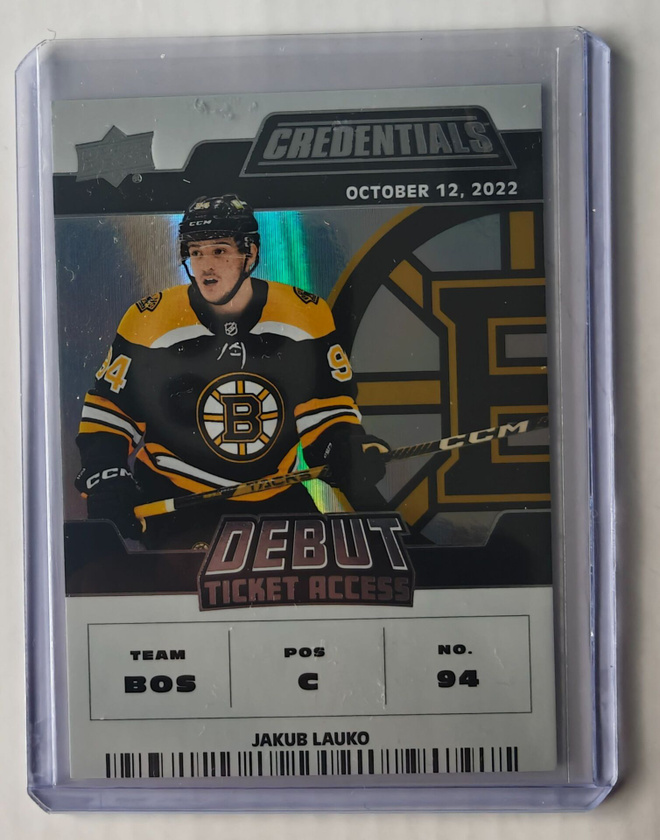 Jakub Lauko 2022-23 Credentials Debut Ticket Access /499
