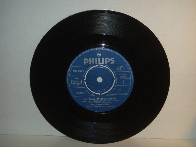 Irwin Goodman 7" ST. Pauli ja Reeperbahn *UUDENVEROINEN