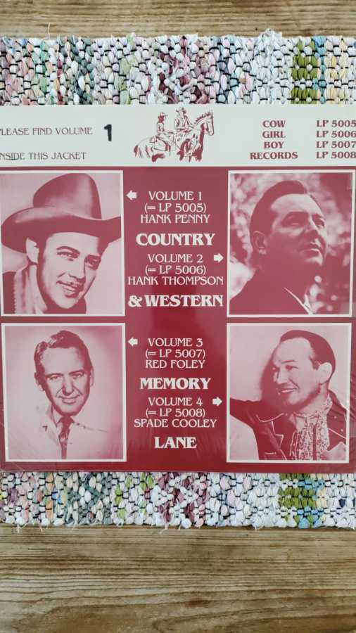 HANK PENNY - Country & Western Memory Lane Volume 1 LP