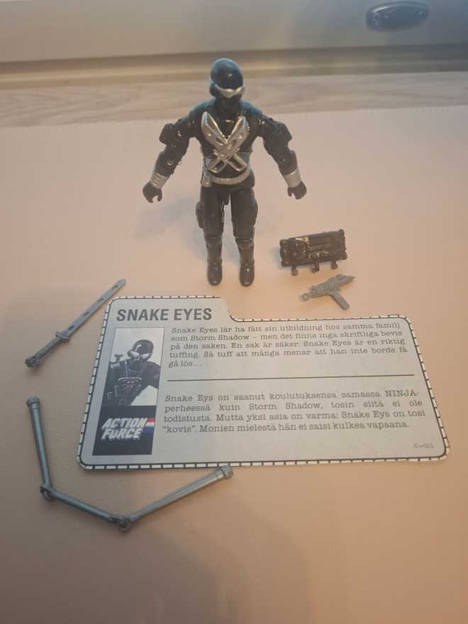 Vintage G.I. Joe: Snake Eyes V3 (1989) + har