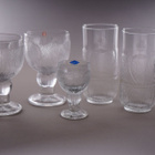 008. 5kpl Iittala, Nuutajärvi 'Pioni' laseja. Oiva Toikka. - pikkukuva 3