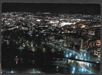 Tampere - yökuva otettu Näsinneulasta