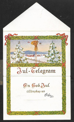 Joulusähke - lyhde talvimaisemassa