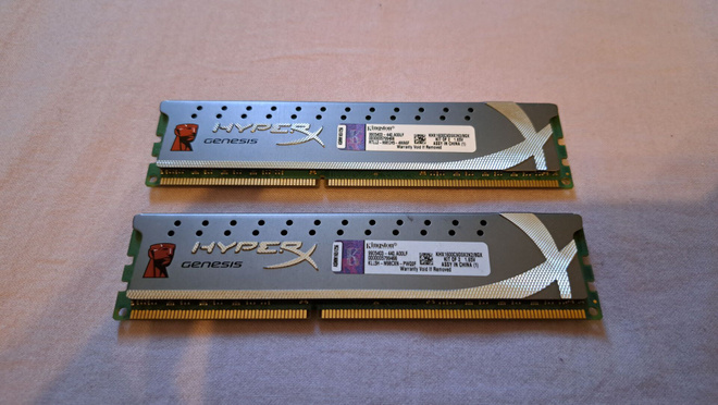 2x4GB DDR3 Muistia