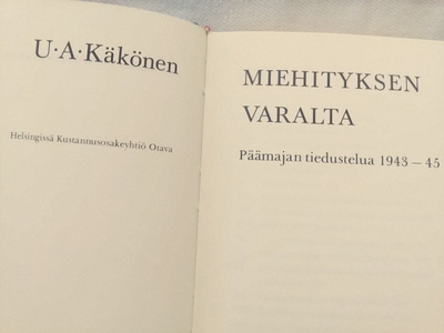 Miehityksen varalta - U. A. Käkönen (sid.)