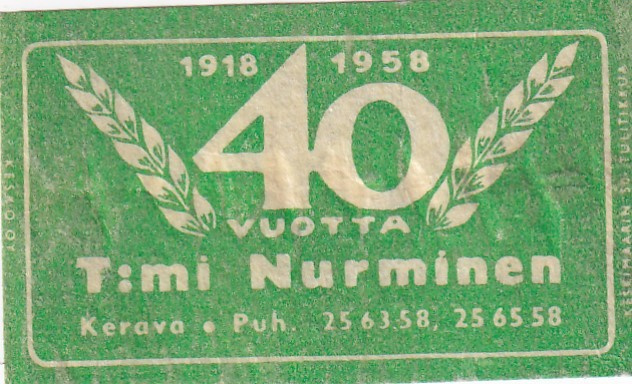 Kerava, T:mi Nurminen 40 vuotta   5/13