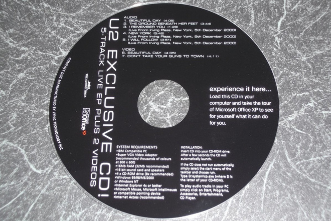 U2 - EXCLUSIVE CD